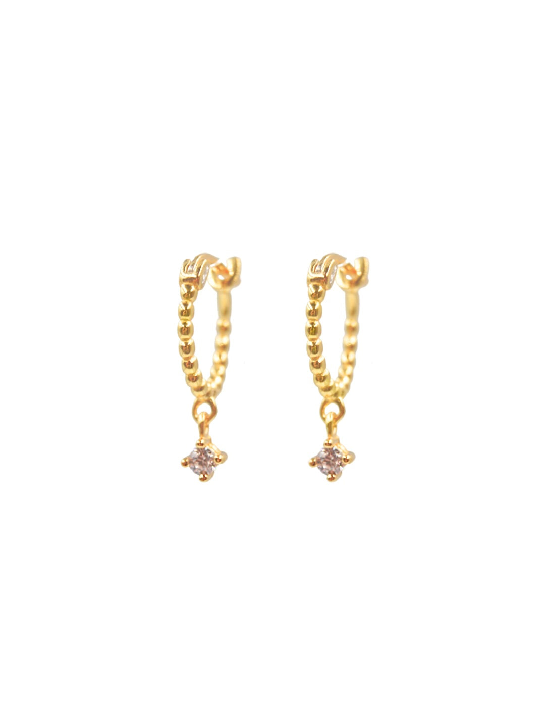 Zirkonia Stone Hoops