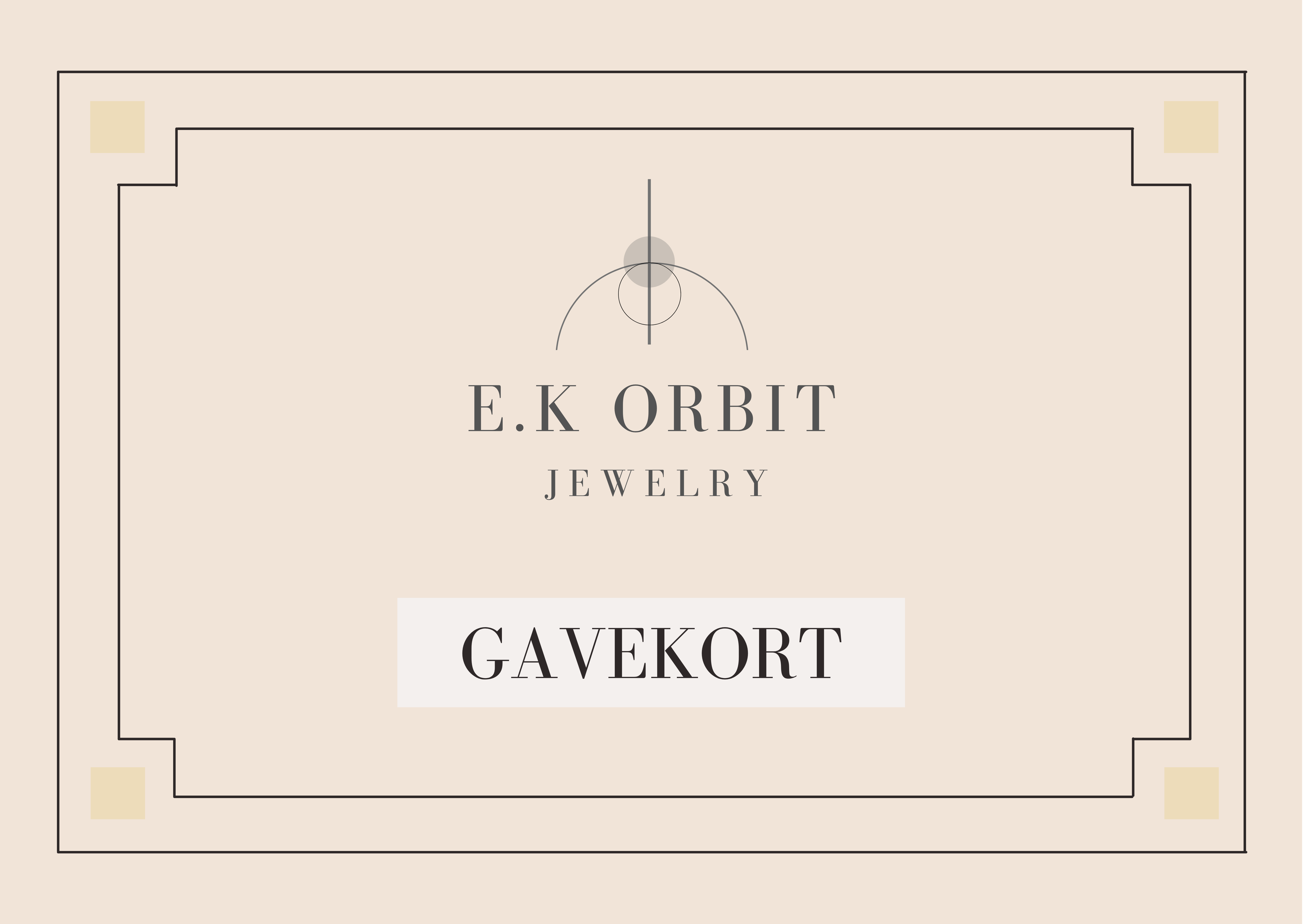 E.K ORBIT gavekort