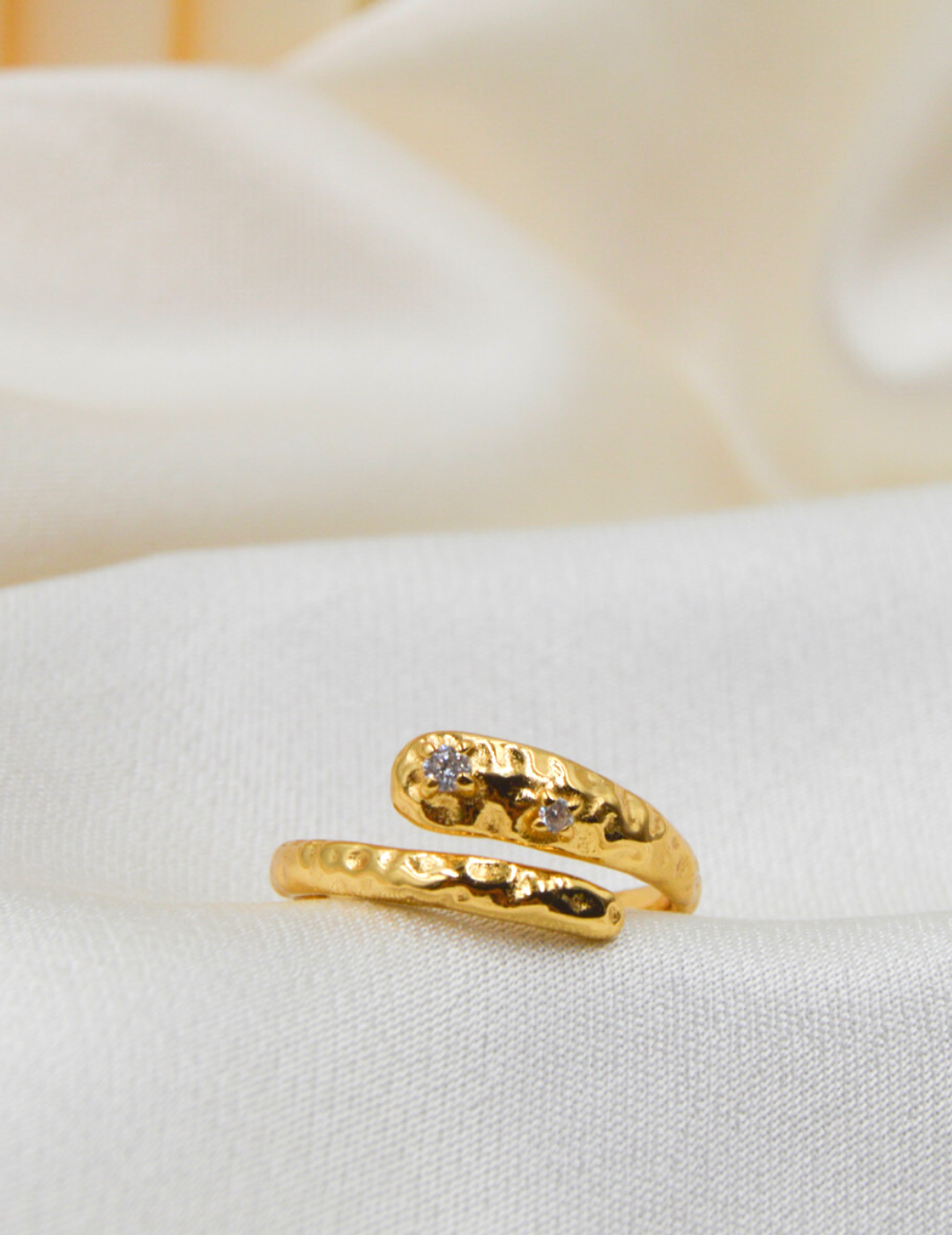 Zirkonia Orbit ring i guld