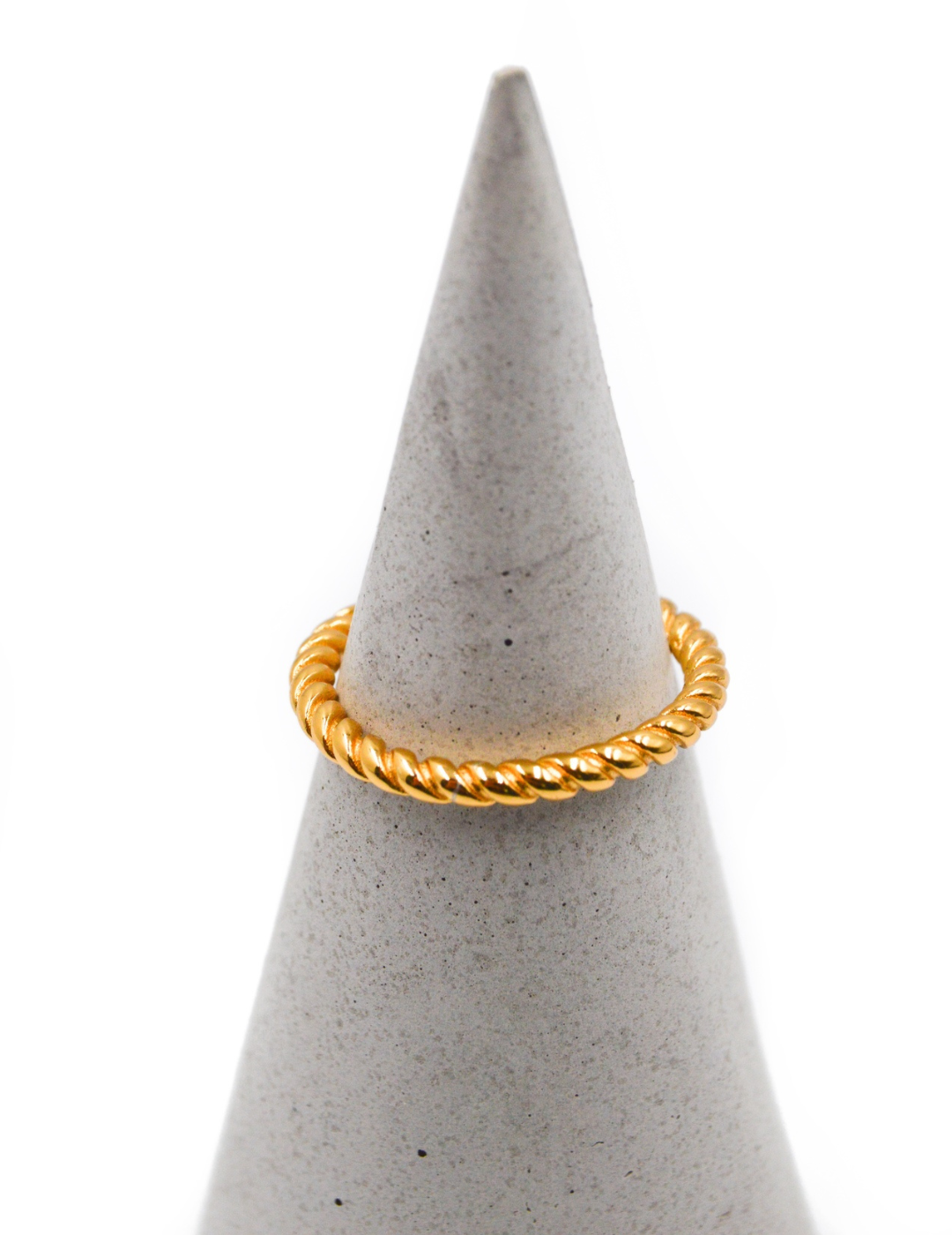 Spiral ring i guld