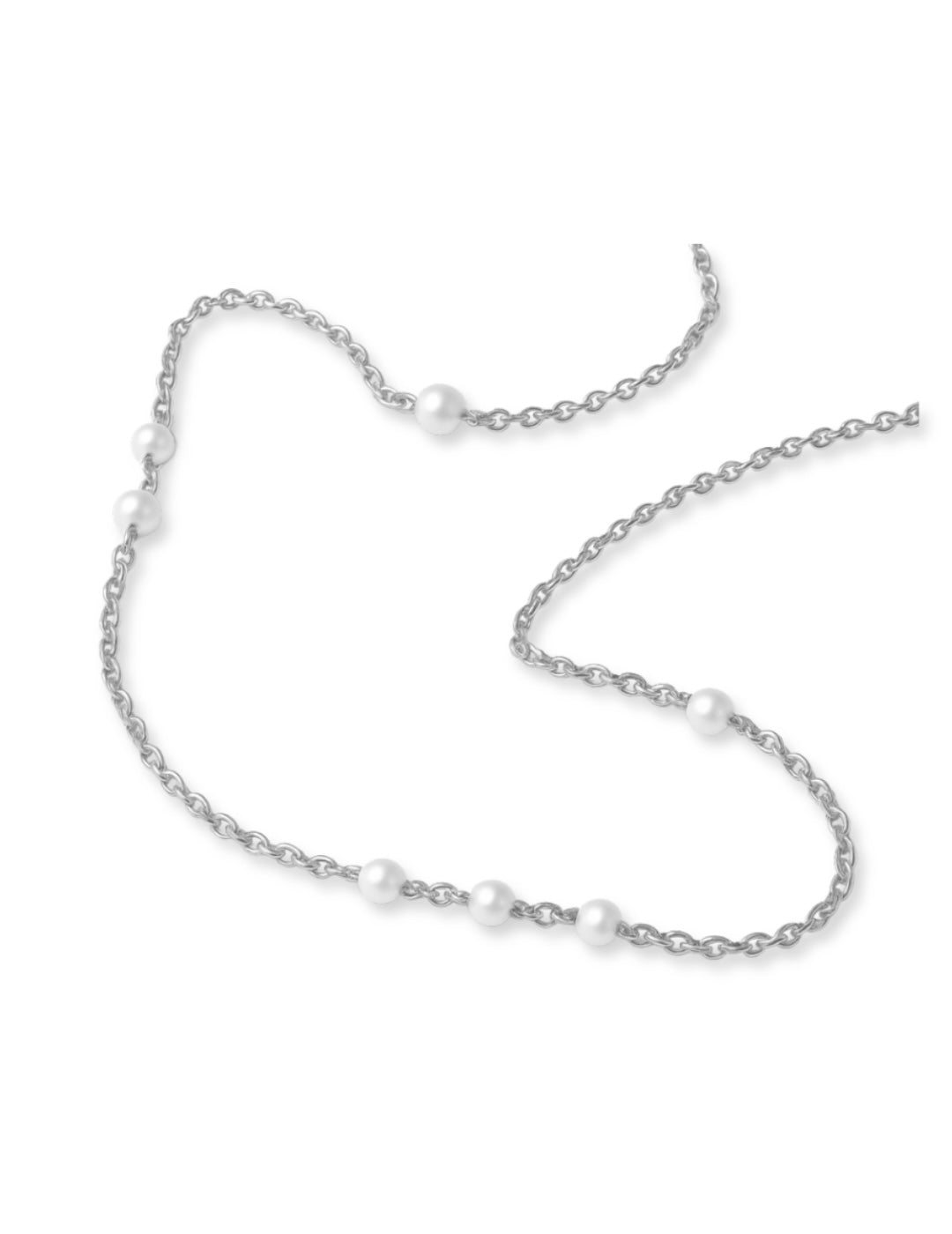 Freshwater Pearl Halskæde sølv